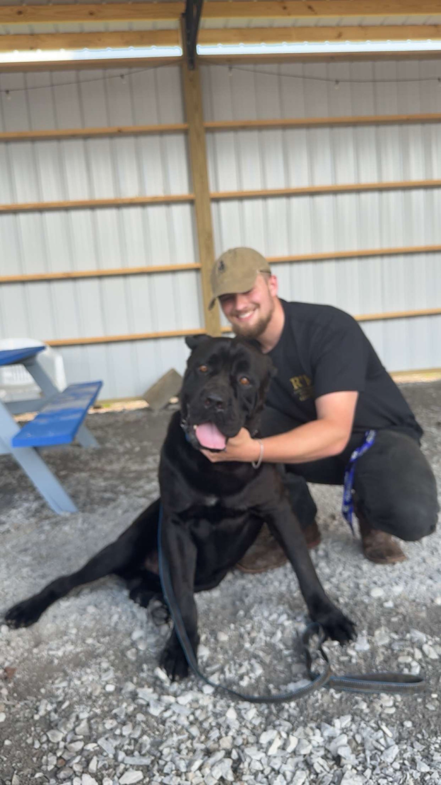 Rocky Titan Kennels Cane Corso with owner